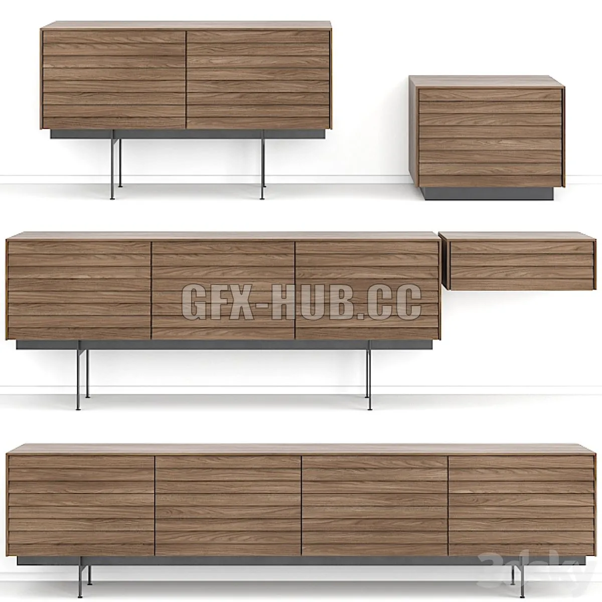 Punt mobles – Sussex (sideboards stands) 3D Model Punt mobles – Sussex (sideboards stands) 3D Model