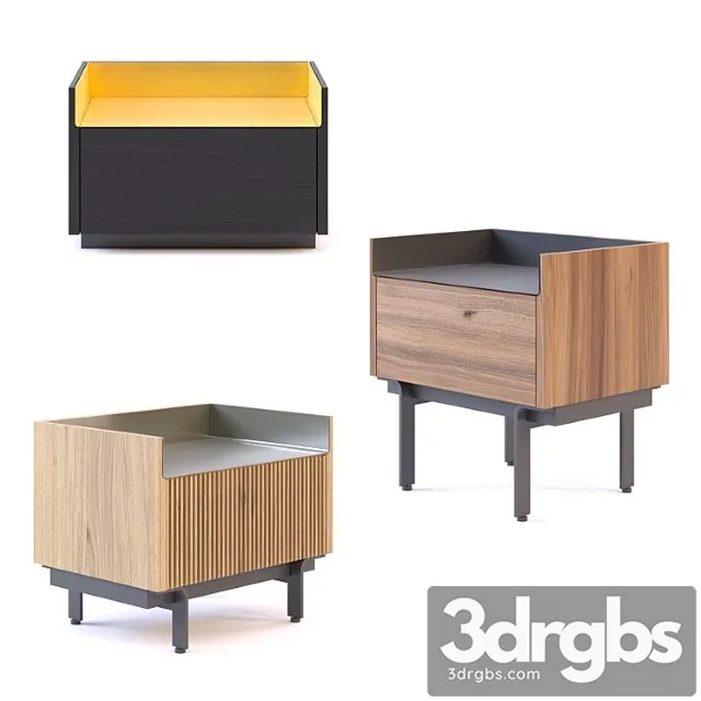 Punt stockholm – bedside table slim sth151 sth153 2 3D Model Download