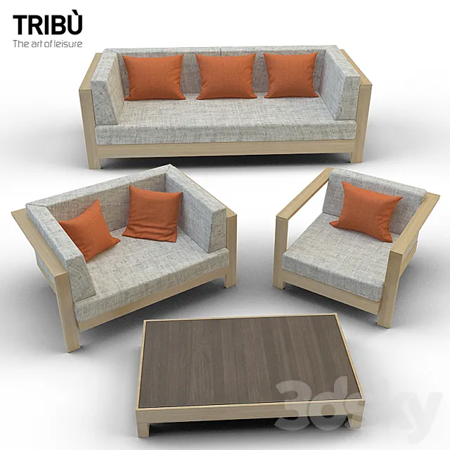 Pure Sofa Armchair tribu 3DModel