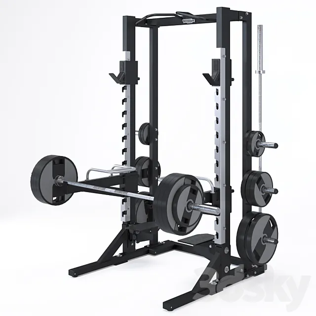PURE STRENGTH – OLYMPIC HALF RACK 3DModel