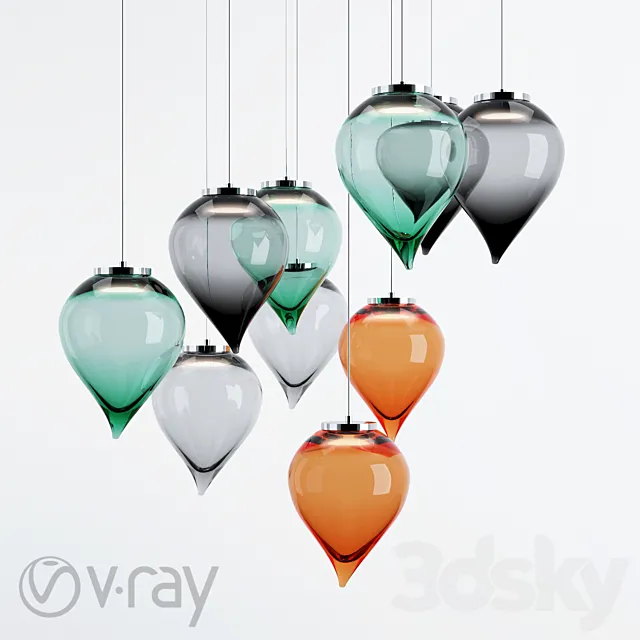 PURHO – Flik suspension lamp 3DModel