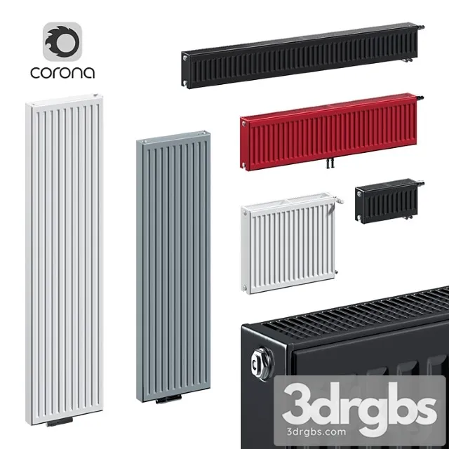 Purmo Compact C 22 Ventil Cv 22 Vertical Vr 21c Ventil M Cvm 22 3D Model Download