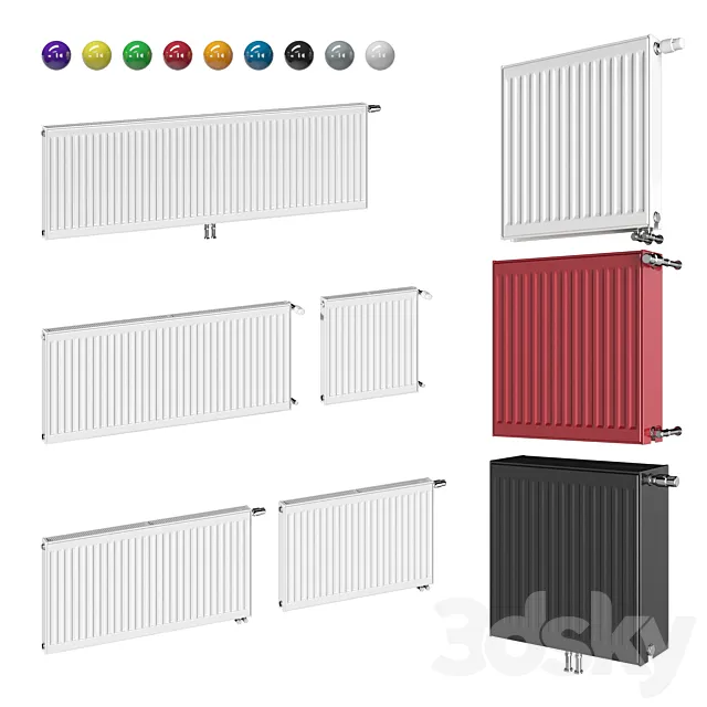 PURMO Compact x60 x70 x102 x152 3D Model