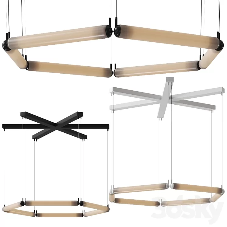 Puro Contour by Brokis Pendant Lamp 3D Model Free Download