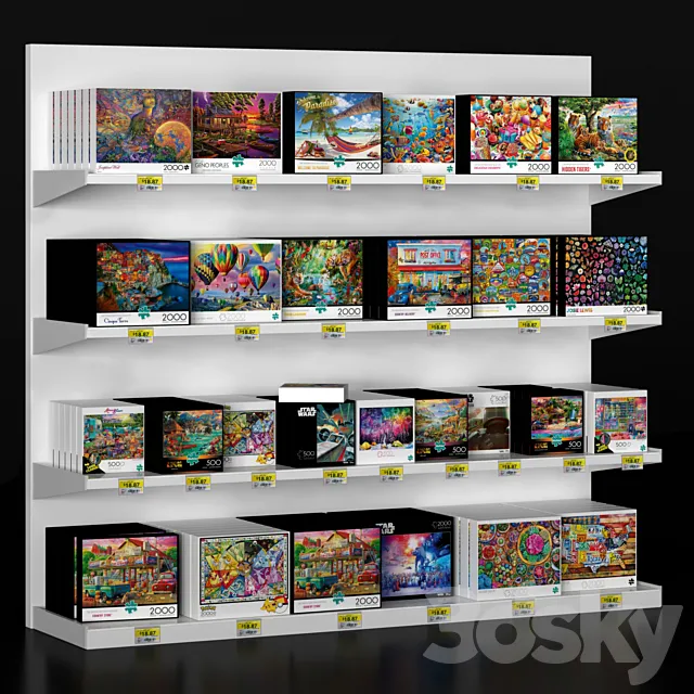 puzzle showcase 3D Model