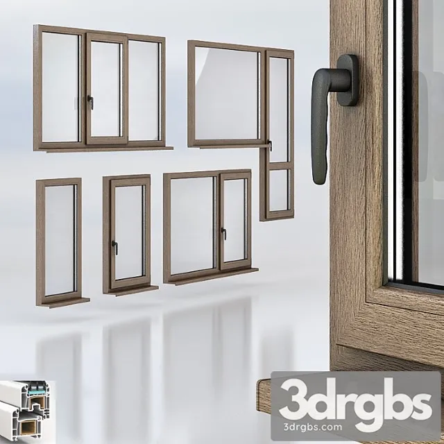 Pvc windows premium 3D Model Download