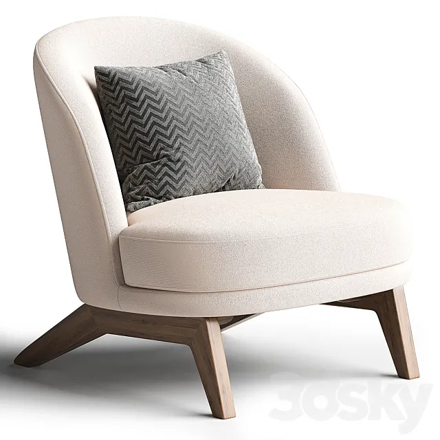 Pyle armchair 3D Model Pyle armchair 3D Model