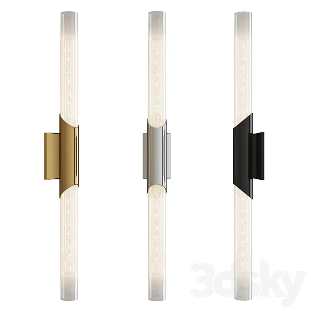 Pylon led double wall sconce 3D Model Pylon led double wall sconce 3D Model