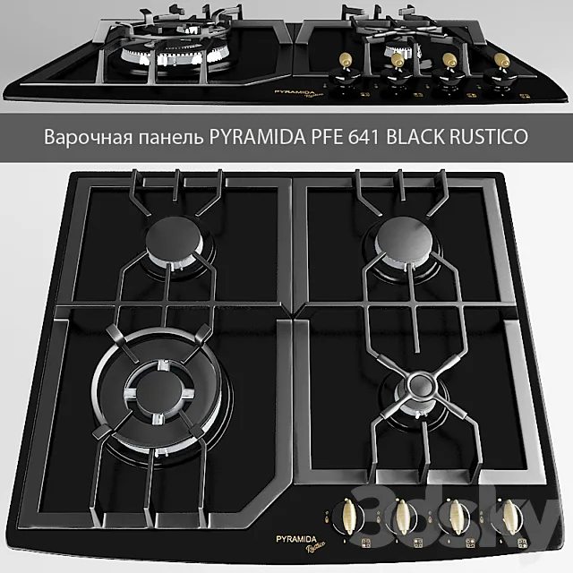 PYRAMIDA PFE 641 BLACK RUSTICO 3D Model
