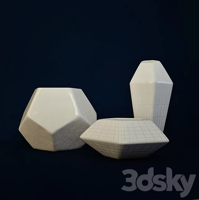 Q1147 vase-48-49 3DModel