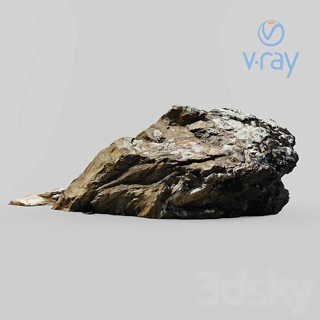 Qamarvan_Stone_001 3D Model Qamarvan_Stone_001 3D Model