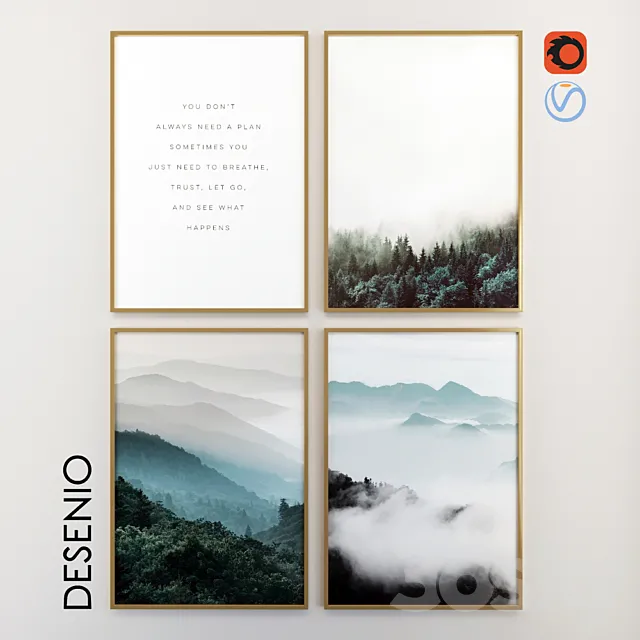 Quad_Posters_Vol1 3D Model Quad_Posters_Vol1 3D Model