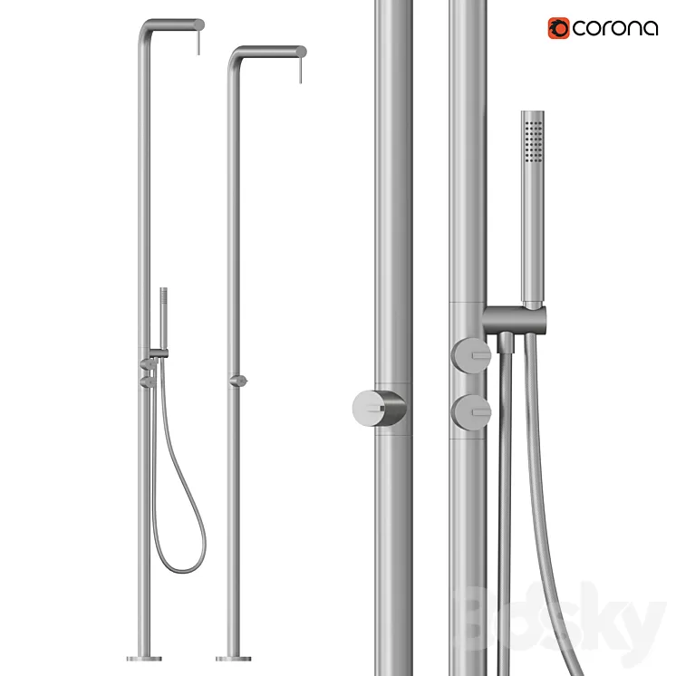Quadrodesign CD018 | Shower rack 3D Model