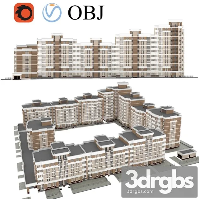 Quarter Naya Building Multi Apartment Residential Building 3D Model Download Quarter Naya Building Multi Apartment Residential Building 3D Model Download