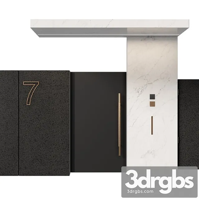 Quarz and marble fence 03 3D Model Download Quarz and marble fence 03 3D Model Download