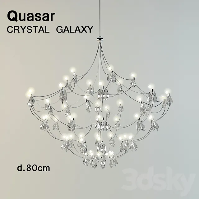 quasar CRYSTAL GALAXY 3D Model quasar CRYSTAL GALAXY 3D Model