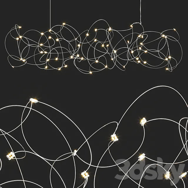 Quasar Sirio Chandelier 3D Model Quasar Sirio Chandelier 3D Model