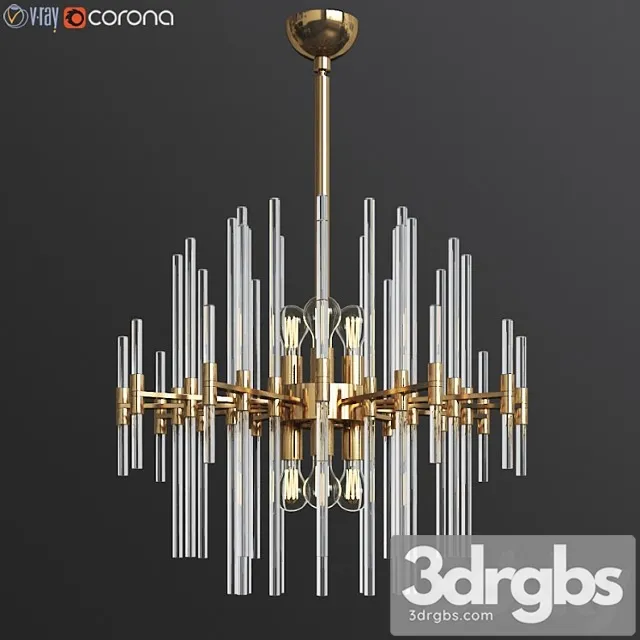 Quebec 6-light chandelier 3D Model Download