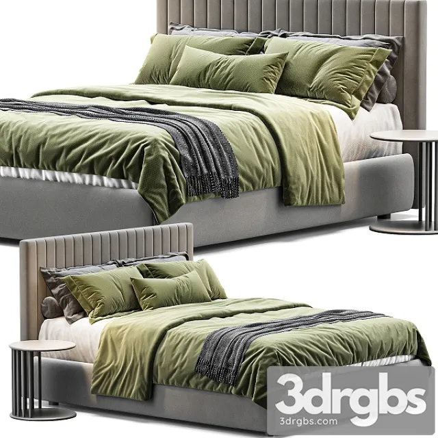 Queen Bed Clay Maison By Bolzan Letti 3D Model Download Queen Bed Clay Maison By Bolzan Letti 3D Model Download