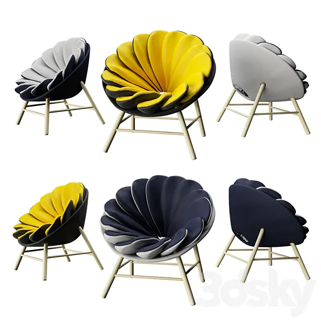 Quetzal by Marc Venot Armchair 3DModel