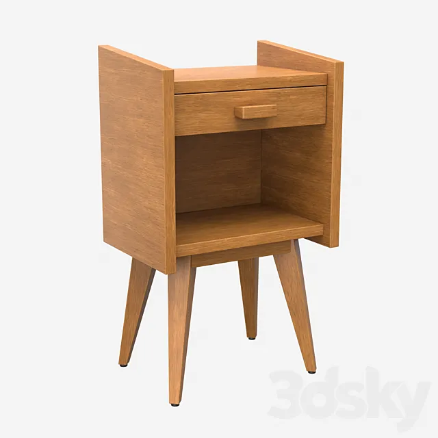 Quilda bedside table 3D Model Quilda bedside table 3D Model