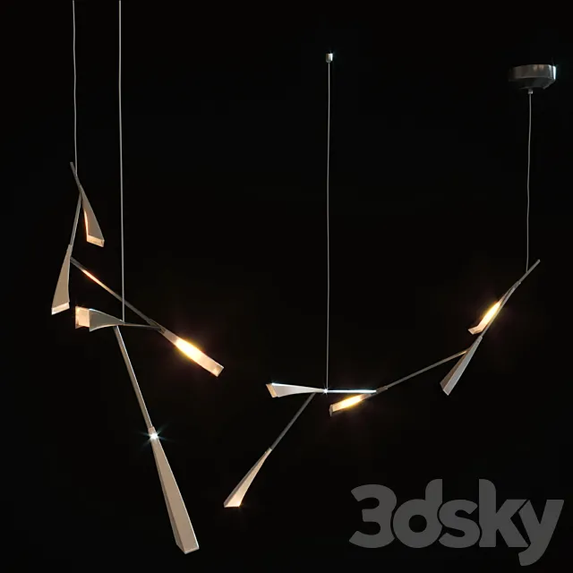 QUILL LED LINEAR PENDANT 3D Model QUILL LED LINEAR PENDANT 3D Model