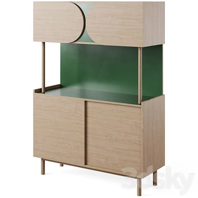 Quillan Formica Sideboard by LA REDOUTE INTERIEURS 3D Model Quillan Formica Sideboard by LA REDOUTE INTERIEURS 3D Model