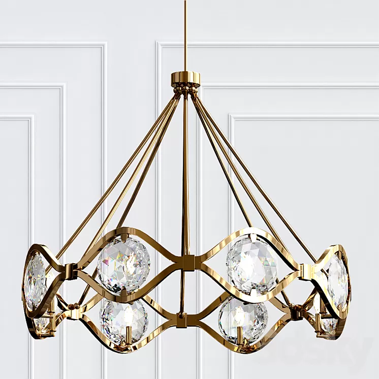 Quincy Chandelier By Crystorama 3D Model Quincy Chandelier By Crystorama 3D Model