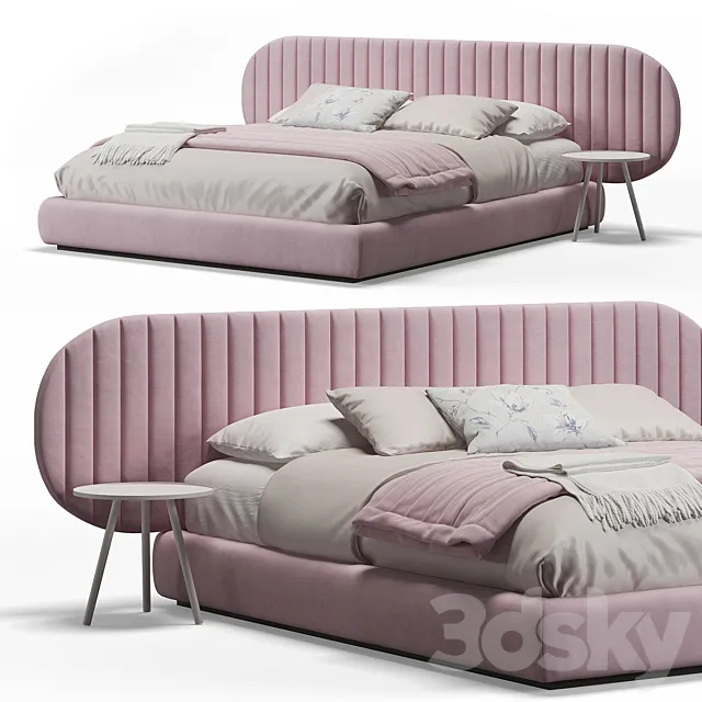 Quinn headboard bed 3DModel Quinn headboard bed 3DModel