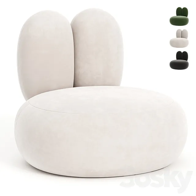 Rabbit Armchair 3D Model Rabbit Armchair 3D Model