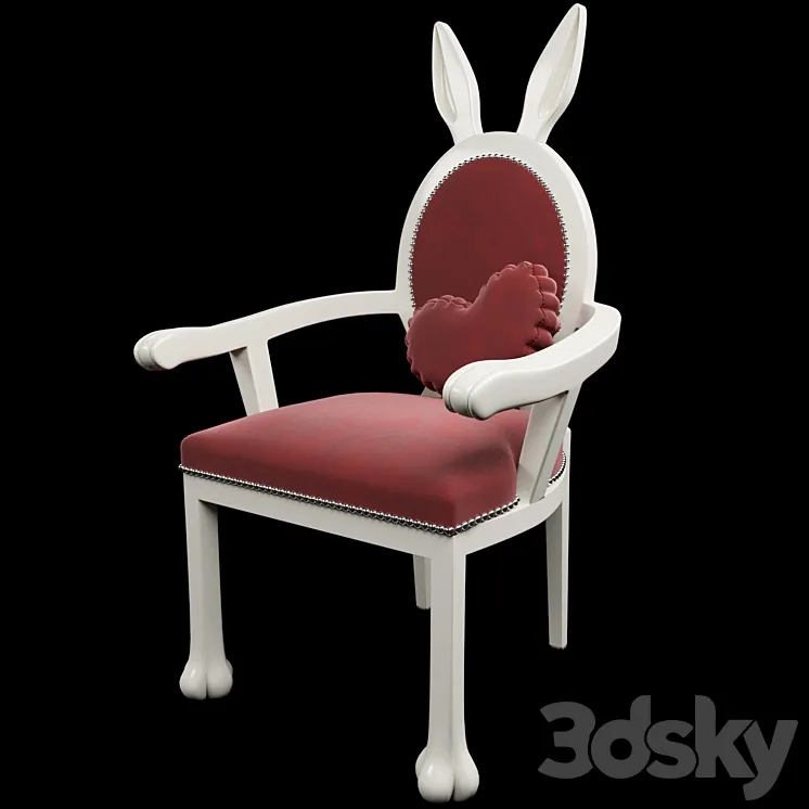 Rabbit chair 3D Model Free Download