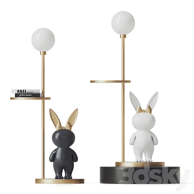 Rabbit Floor Lamp 3DModel