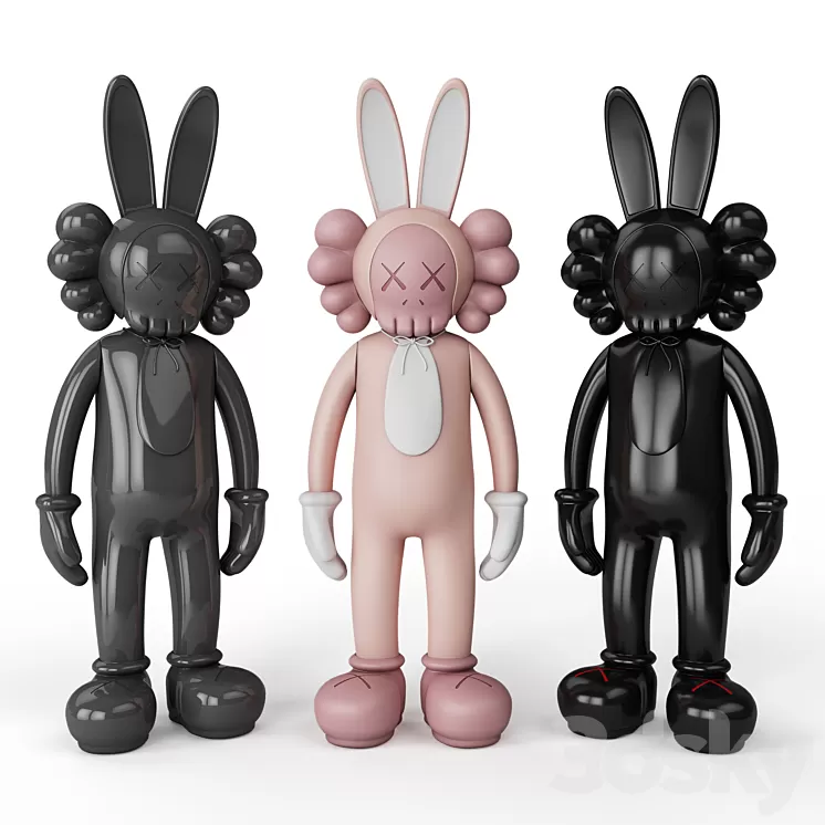 Rabbit KAWS BFF 3D Model