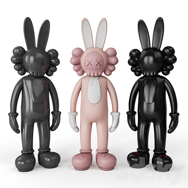 Rabbit KAWS BFF 3DModel Rabbit KAWS BFF 3DModel