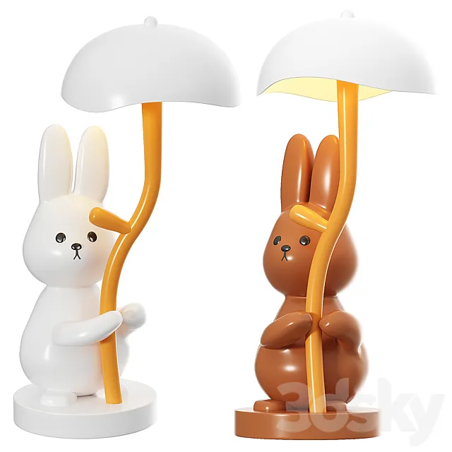 Rabbit Night Light 3D Model Rabbit Night Light 3D Model