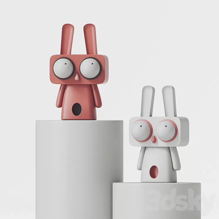 rabbit sculpture 3D Model Free Download