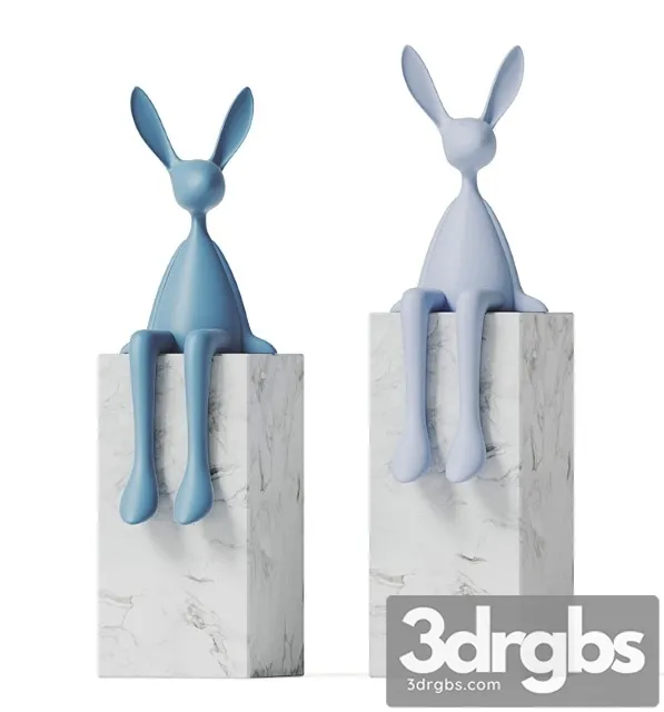 Rabbit Sculpture 3D Model Download