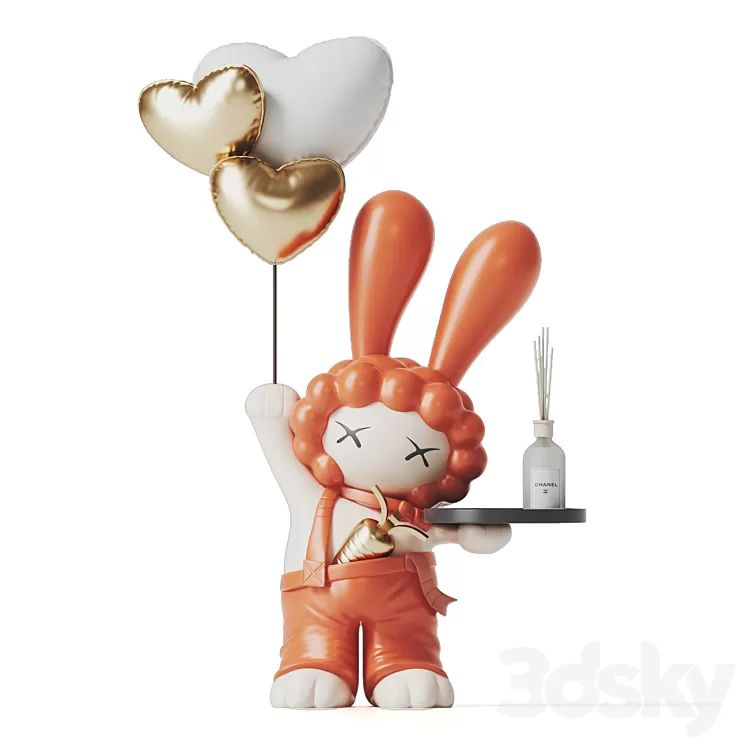 rabbit toys 3D Model Free Download
