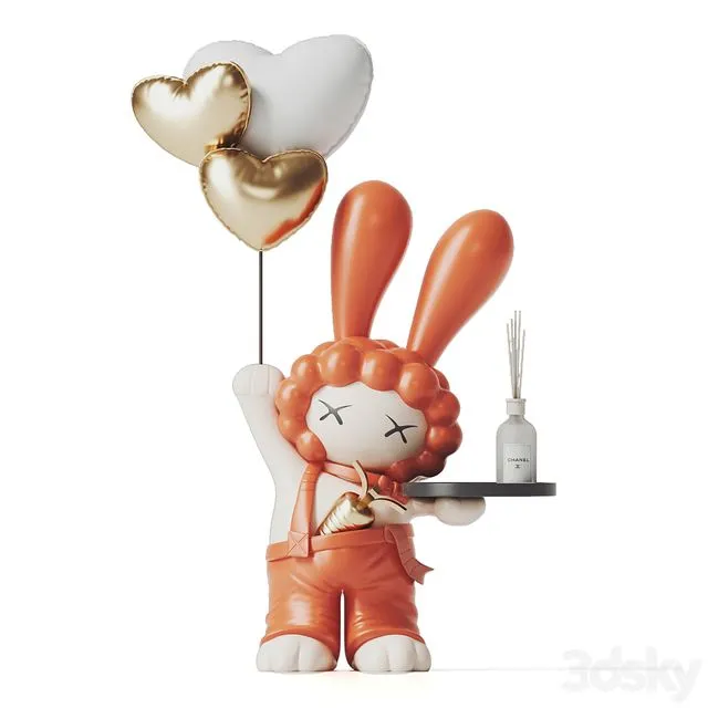 Rabbit Toys 3D Model