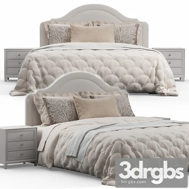 Rabin Qween Headboard Bed 3D Model Download Rabin Qween Headboard Bed 3D Model Download