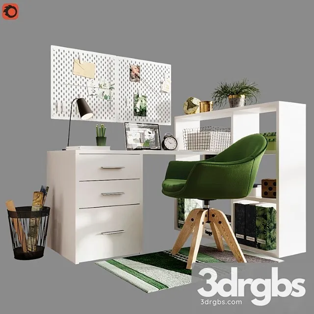 Rabochee Mesto La Redoute Fenon 2 3D Model Download