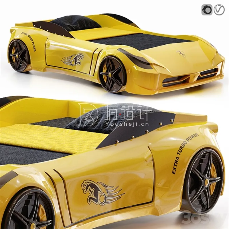 Racing Ferrari Car Bed for kids – 3541 Racing Ferrari Car Bed for kids – 3541