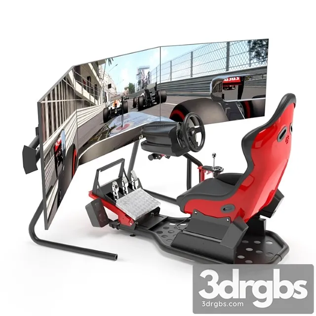 Racing Game Simulator 3D Model Download