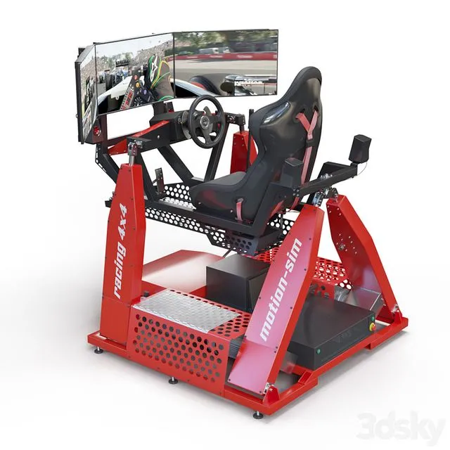 Racing Game Simulator motion sim 3D Model Racing Game Simulator motion sim 3D Model