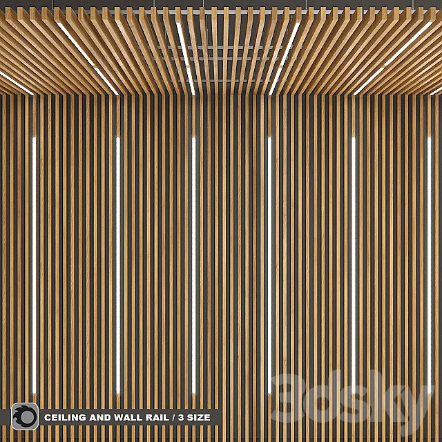 Rack ceiling and wall with built-in lights _ TAGinterio 3DModel Rack ceiling and wall with built-in lights _ TAGinterio 3DModel