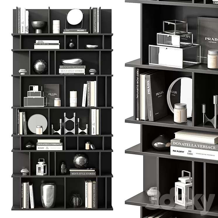 Rack COMO (black) by BoConcept 3D Model Rack COMO (black) by BoConcept 3D Model