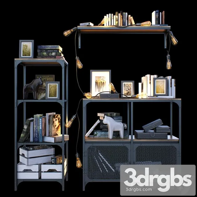 Rack fellbo ikea 2 3D Model Download Rack fellbo ikea 2 3D Model Download