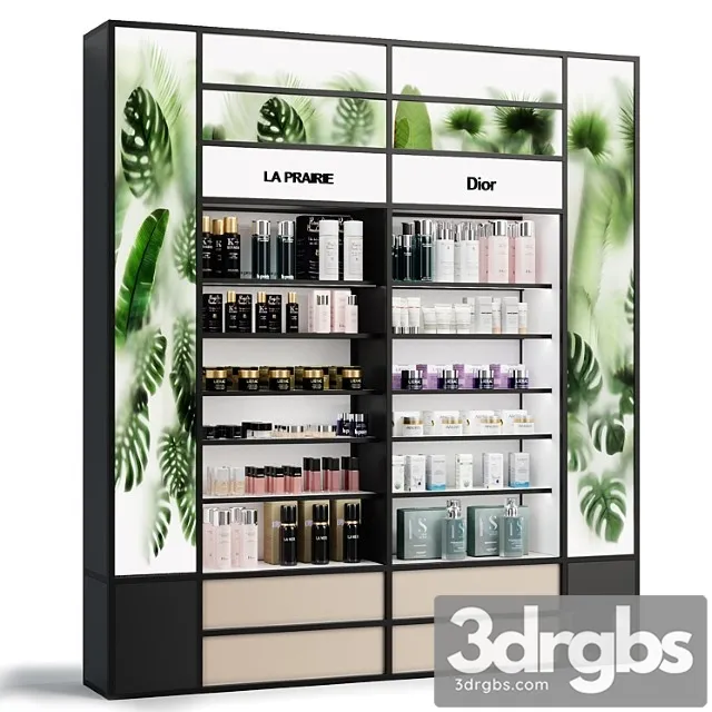 Rack For Cosmetics Store 3D Model Download