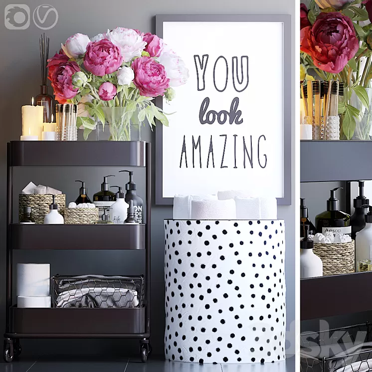 Rack in the bathroom 8 3D Model