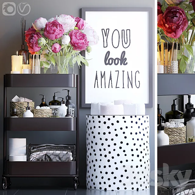 Rack in the bathroom 8 3DModel